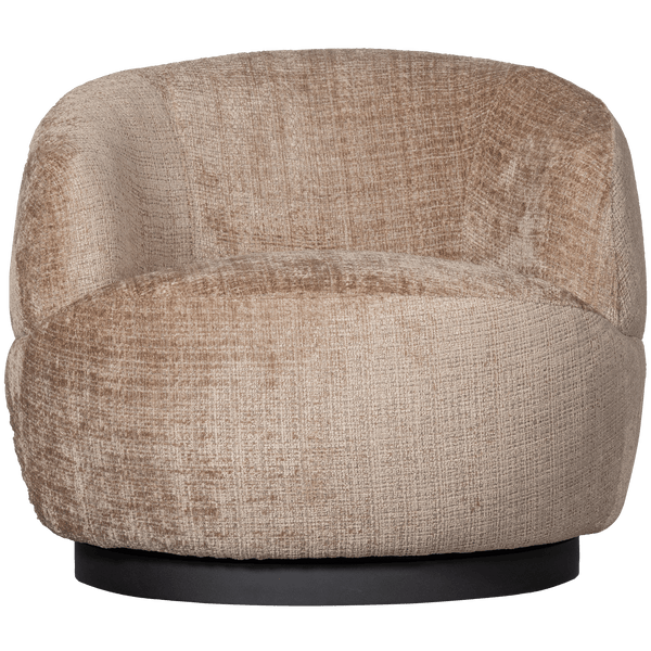 WOOLLY DRAAIFAUTEUIL CHENILLE ZAND