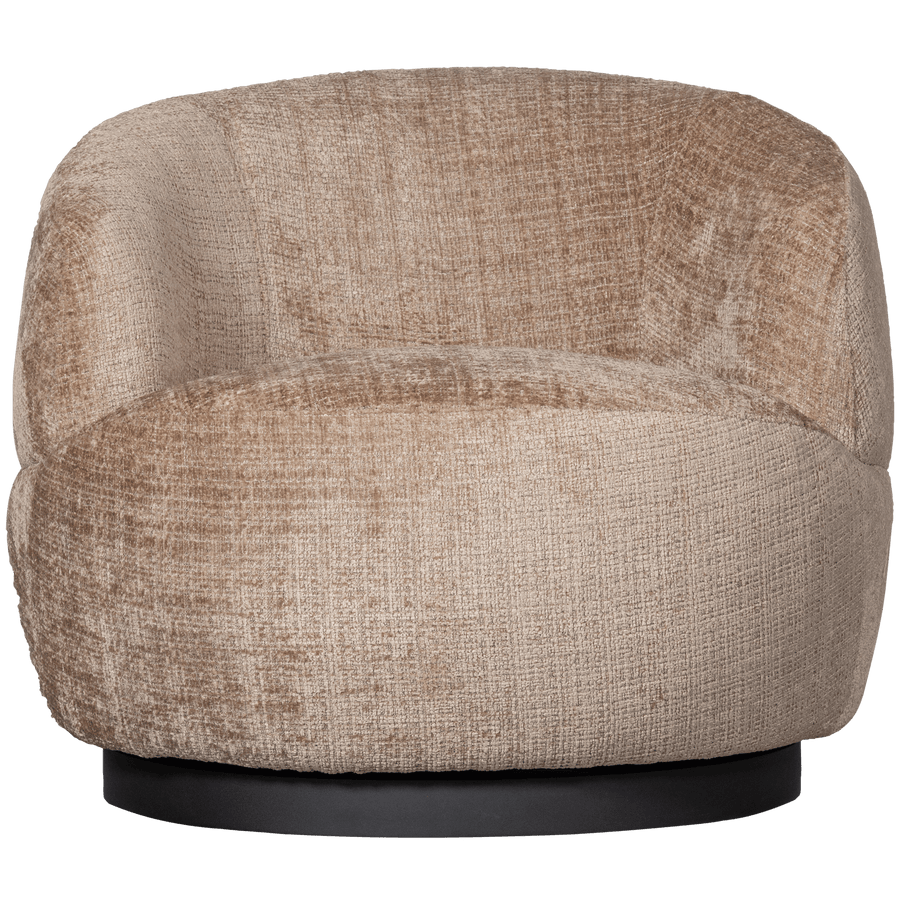 WOOLLY DRAAIFAUTEUIL CHENILLE ZAND