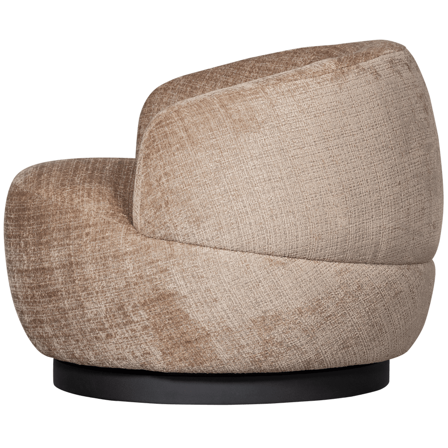 WOOLLY DRAAIFAUTEUIL CHENILLE ZAND