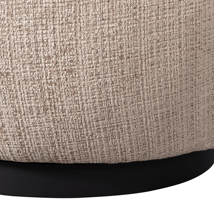 WOOLLY DRAAIFAUTEUIL CHENILLE ZAND
