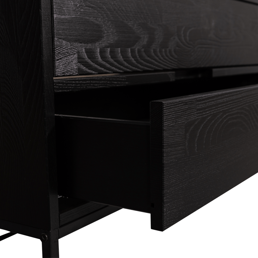 SILAS TV MEUBEL 120 CM ESSEN BLACKNIGHT [fsc]