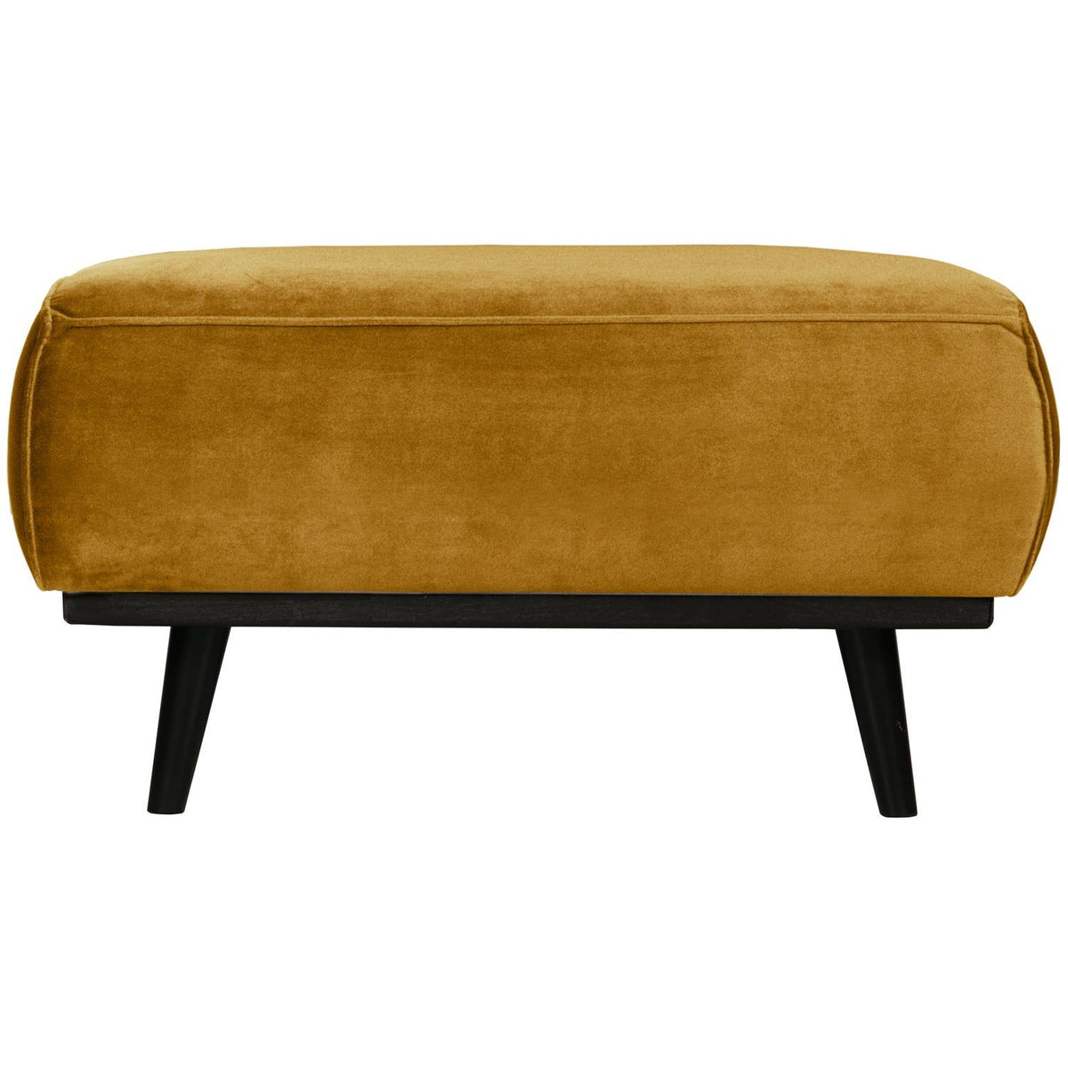 STATEMENT HOCKER VELVET HONINGGEEL