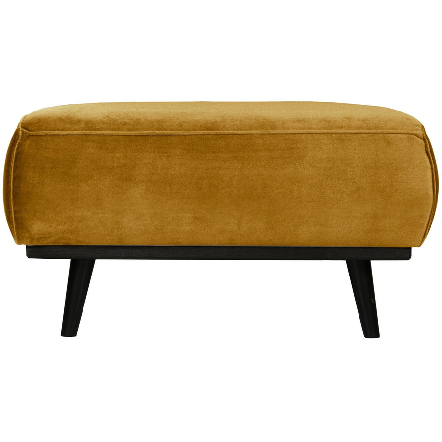 STATEMENT HOCKER VELVET HONINGGEEL