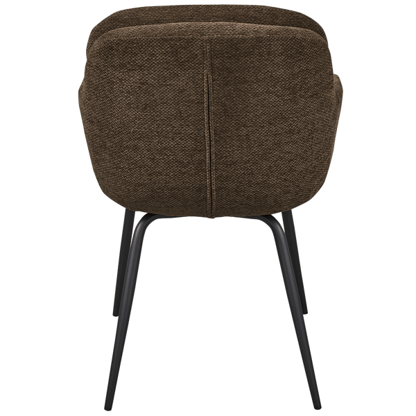 RUNA EETKAMERSTOEL CHENILLE WARMBRUIN (set of 2)