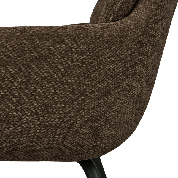 RUNA EETKAMERSTOEL CHENILLE WARMBRUIN (set of 2)