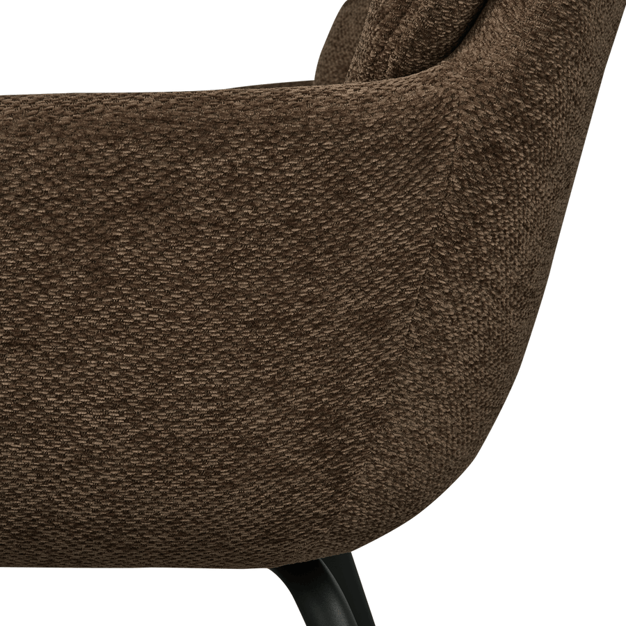 RUNA EETKAMERSTOEL CHENILLE WARMBRUIN (set of 2)