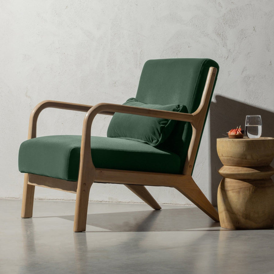MARK FAUTEUIL VELVET FLESGROEN