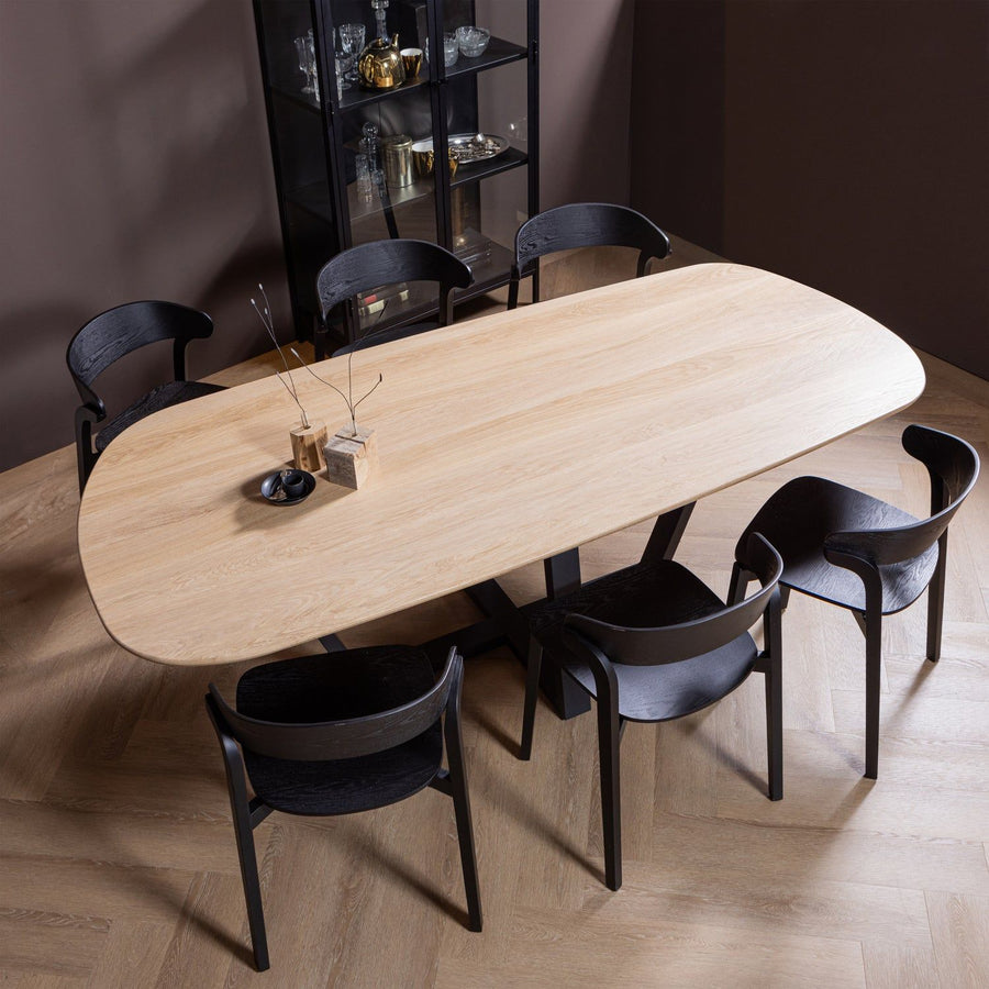 TABLO EETTAFEL ORGANISCH DL 220x100CM TRANSPARANT [fsc]