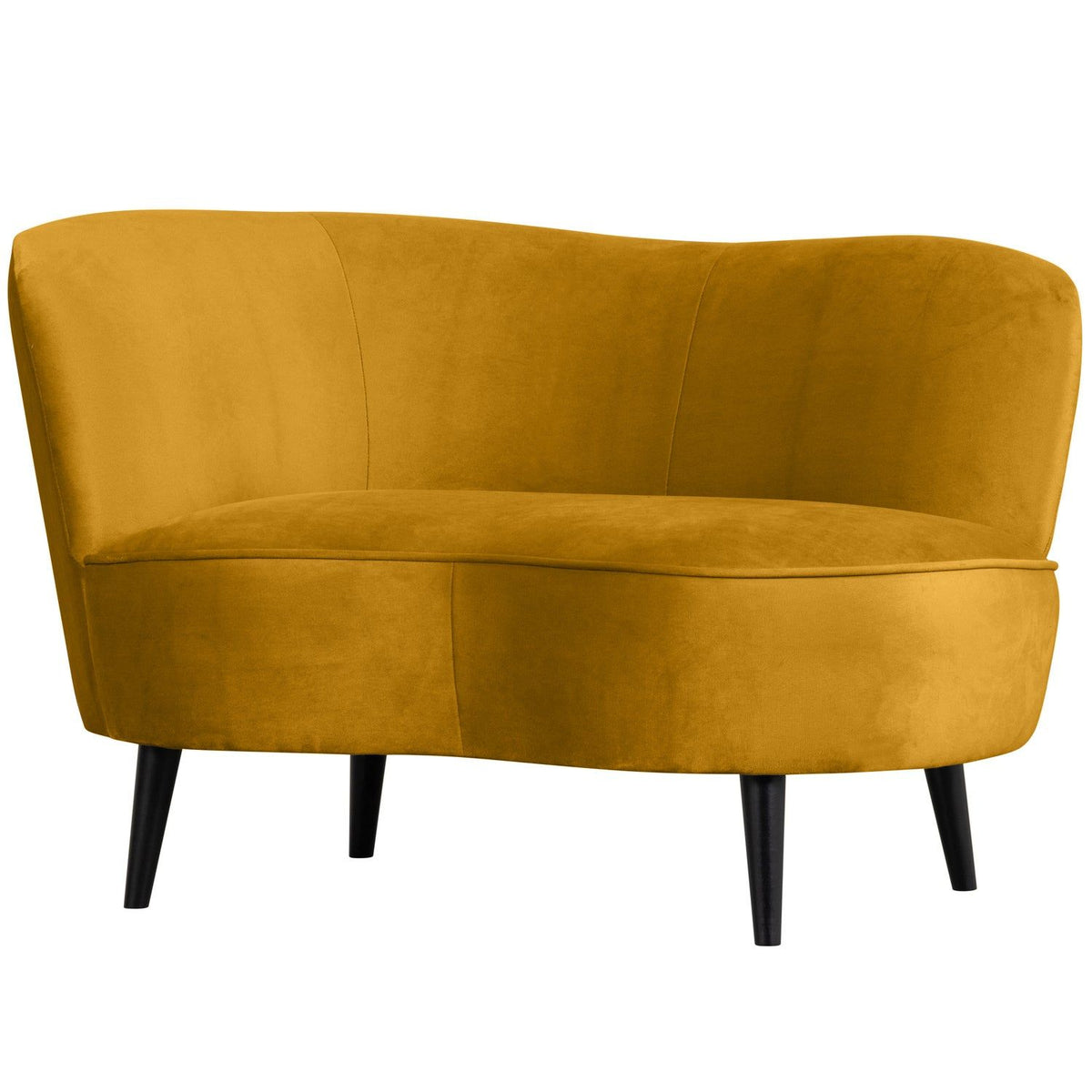 SARA LOUNGE FAUTEUIL LINKS VELVET OKER