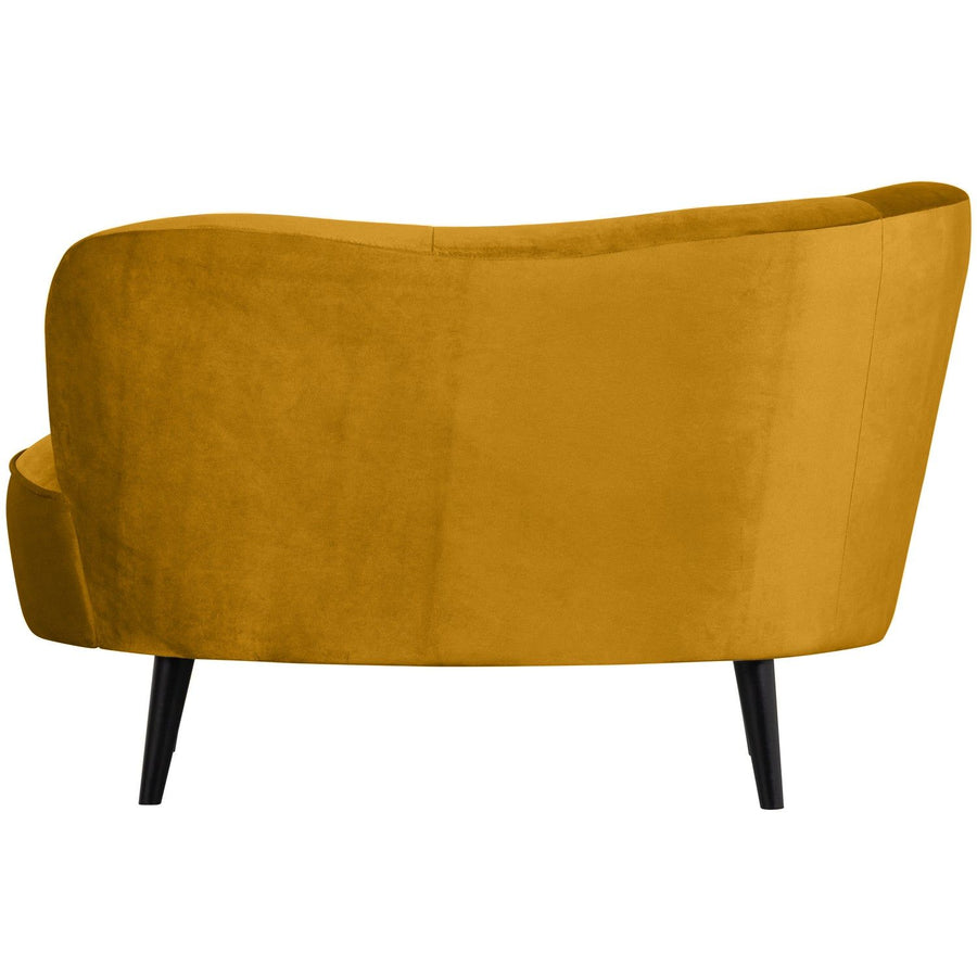 SARA LOUNGE FAUTEUIL LINKS VELVET OKER