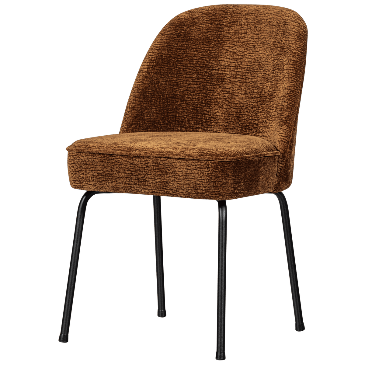 VOGUE EETKAMERSTOEL 3D CHENILLE MIDDENBRUIN (set of 2)