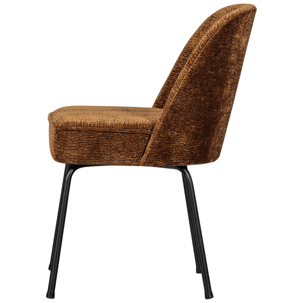 VOGUE EETKAMERSTOEL 3D CHENILLE MIDDENBRUIN (set of 2)