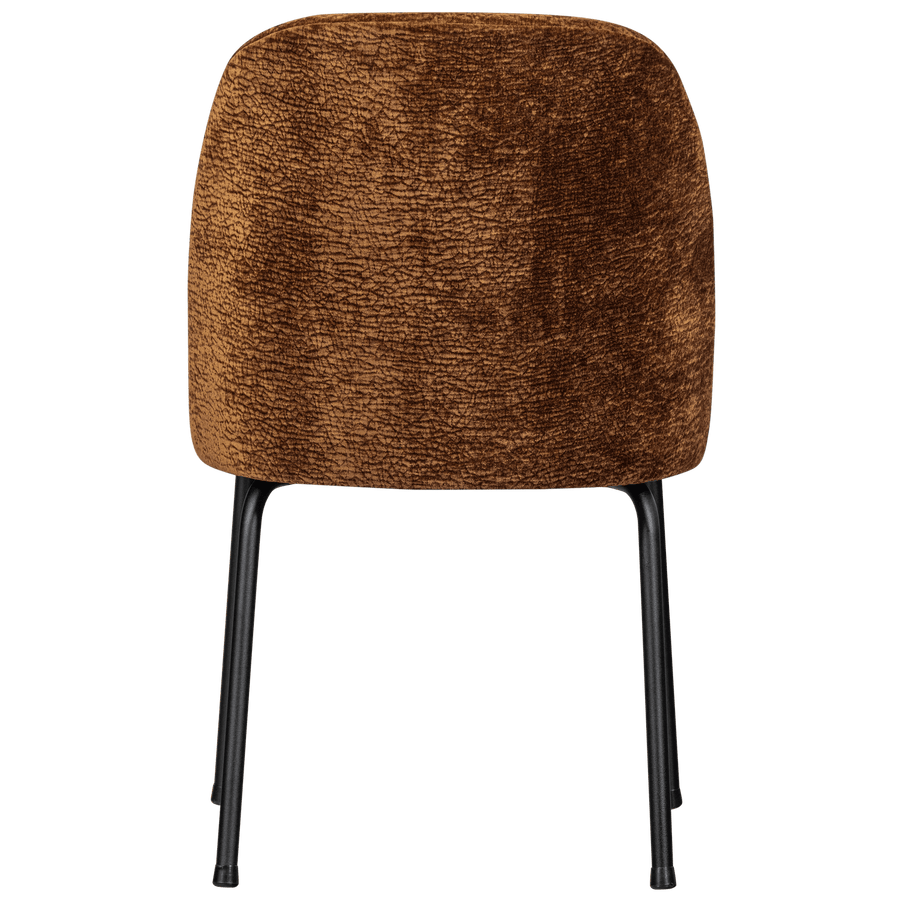 VOGUE EETKAMERSTOEL 3D CHENILLE MIDDENBRUIN (set of 2)