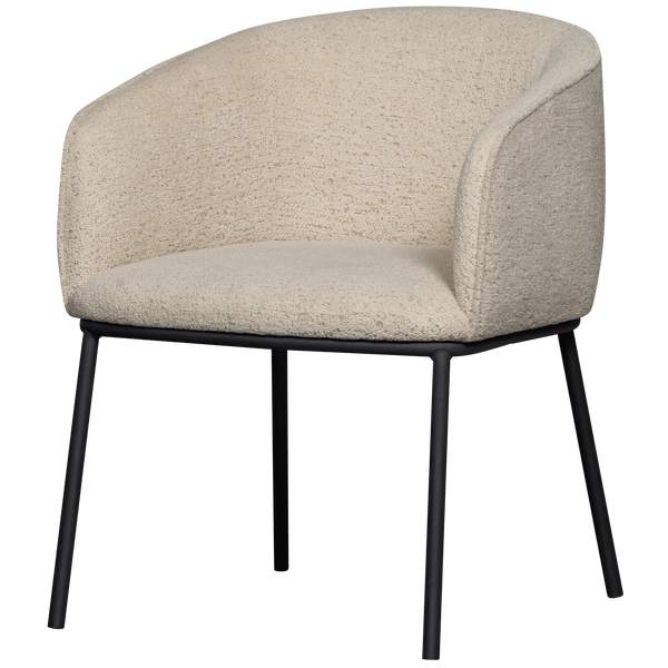 LEON EETKAMERSTOEL BOUCLE NATUREL MELANGE
