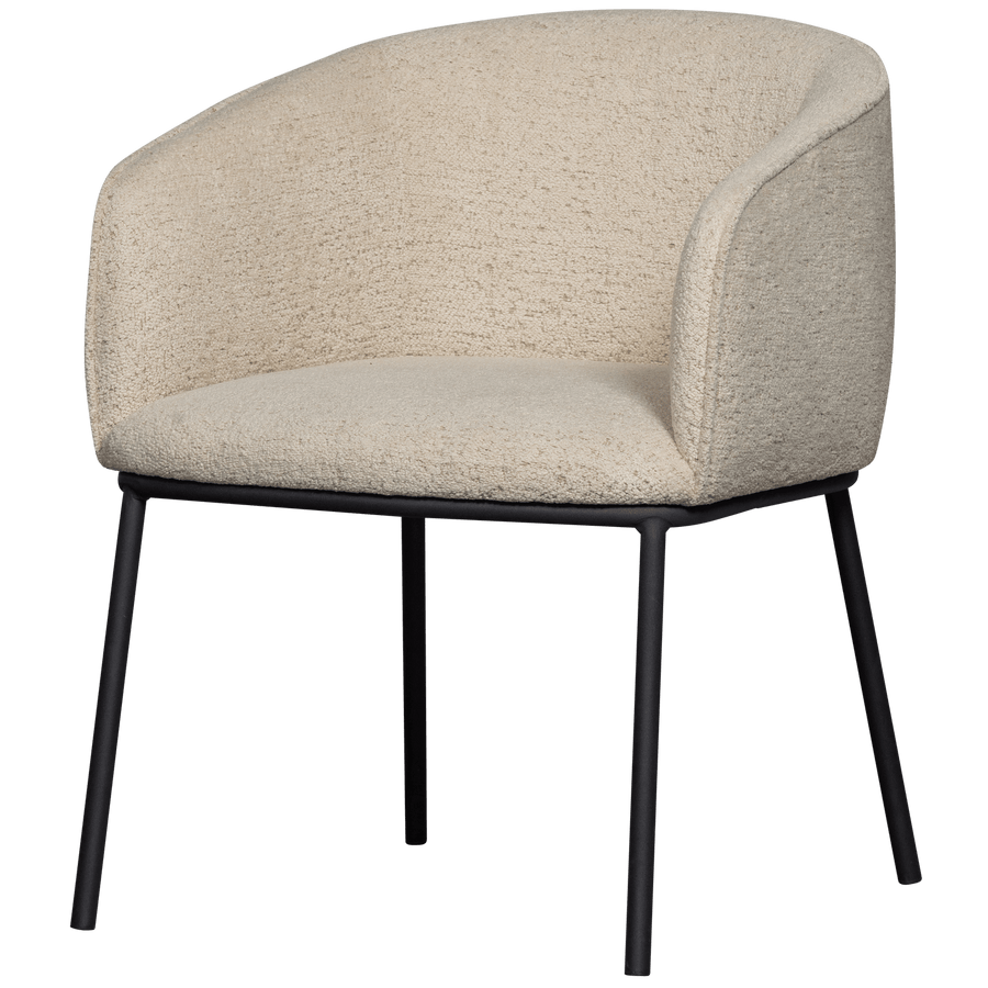 LEON EETKAMERSTOEL BOUCLE NATUREL MELANGE