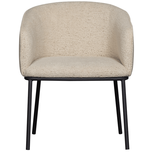 LEON EETKAMERSTOEL BOUCLE NATUREL MELANGE