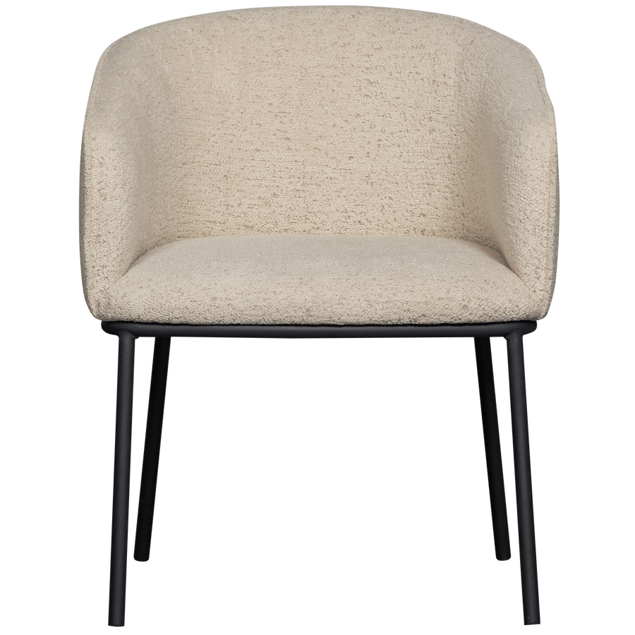 LEON EETKAMERSTOEL BOUCLE NATUREL MELANGE