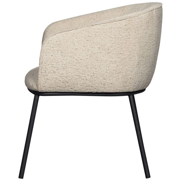 LEON EETKAMERSTOEL BOUCLE NATUREL MELANGE