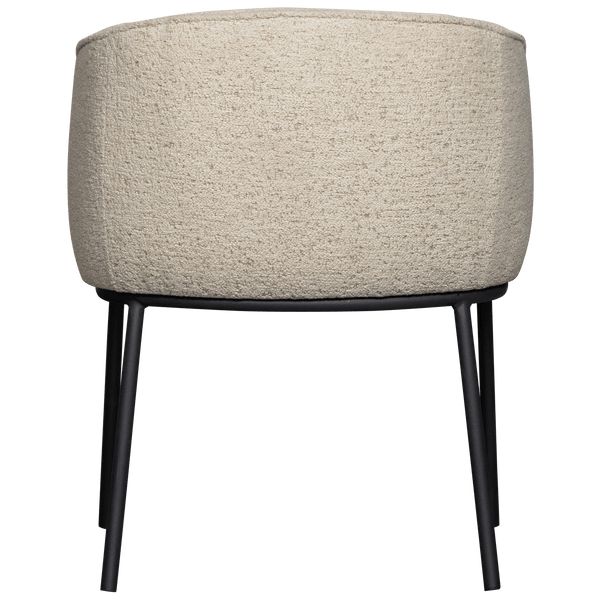 LEON EETKAMERSTOEL BOUCLE NATUREL MELANGE