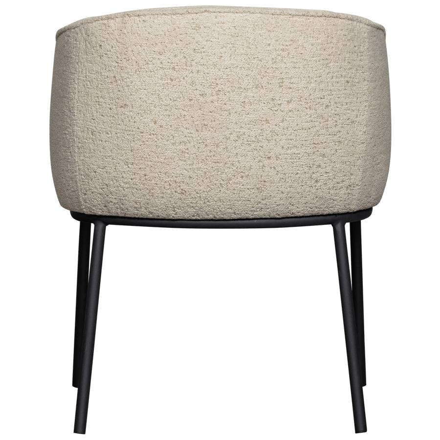 LEON EETKAMERSTOEL BOUCLE NATUREL MELANGE
