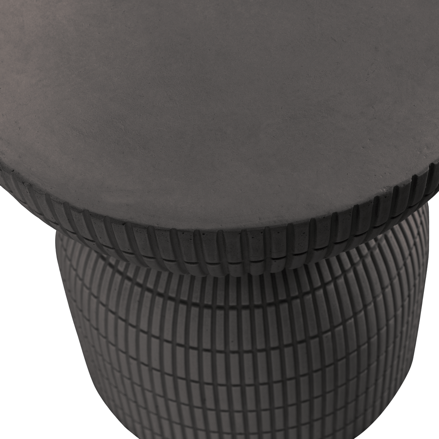 SAMSON BIJZETTAFEL FIBER CLAY COFFEE 44XO37 CM
