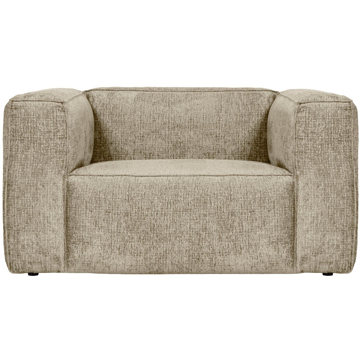 BEAN FAUTEUIL STRUCTURE VELVET BUTTERMILK