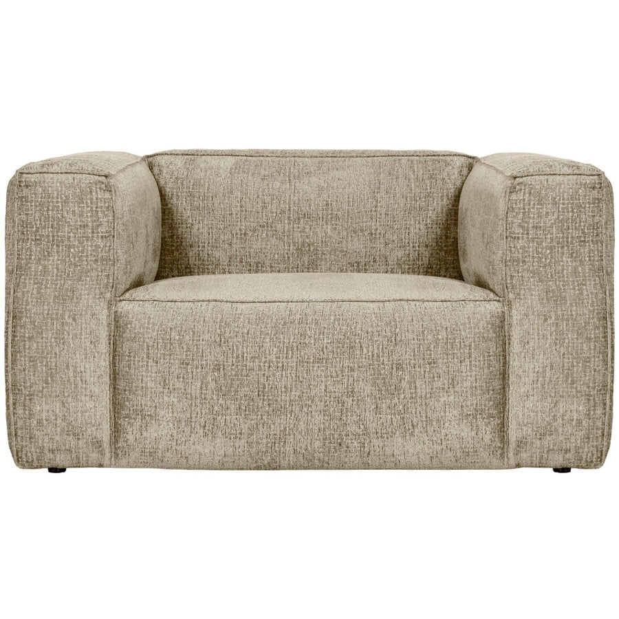 BEAN FAUTEUIL STRUCTURE VELVET BUTTERMILK