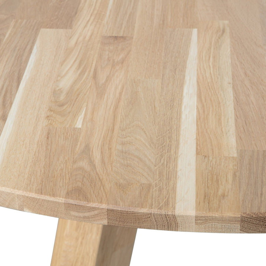 RHONDA XL EETTAFEL O150 CM EIKEN NATUREL [fsc]