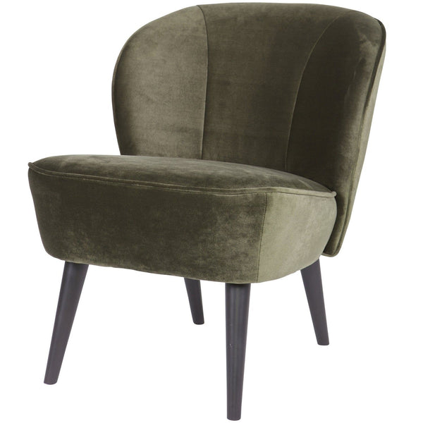 SARA FAUTEUIL VELVET WARM GROEN