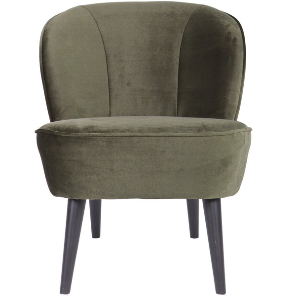 SARA FAUTEUIL VELVET WARM GROEN