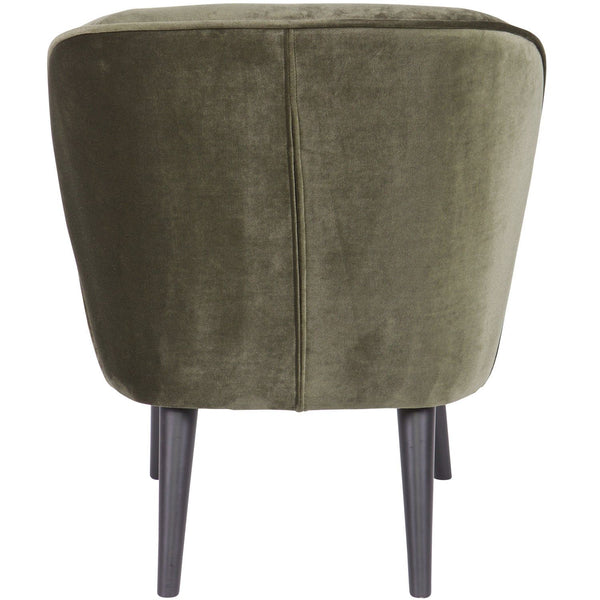 SARA FAUTEUIL VELVET WARM GROEN