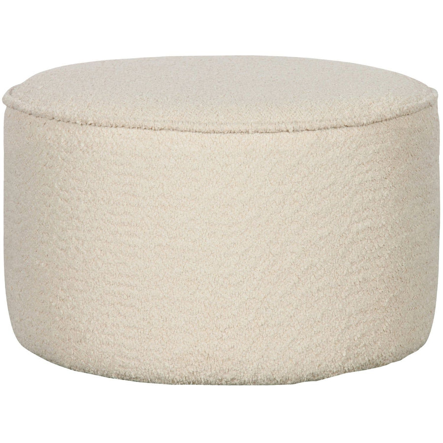 SARA POEF LAAG 36xO60 CM BOUCLE CREME