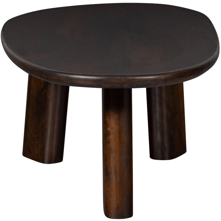 ROUNDLY SALONTAFEL MANGOHOUT DONKERBRUIN