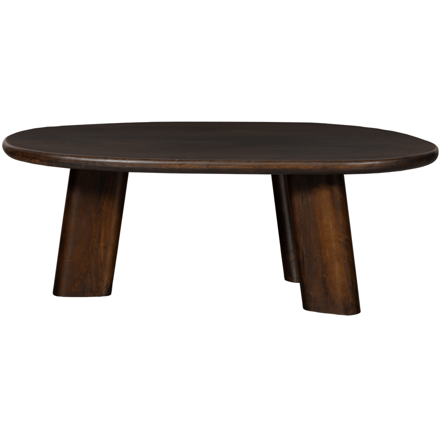 ROUNDLY SALONTAFEL MANGOHOUT DONKERBRUIN