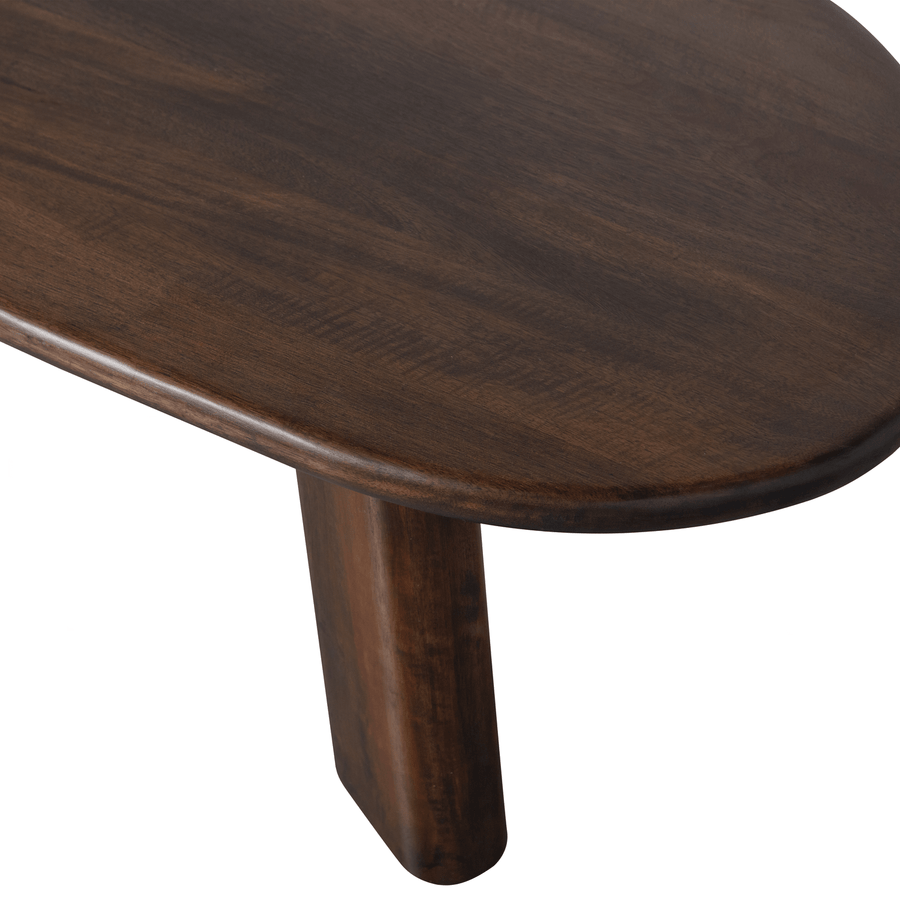 ROUNDLY SALONTAFEL MANGOHOUT DONKERBRUIN