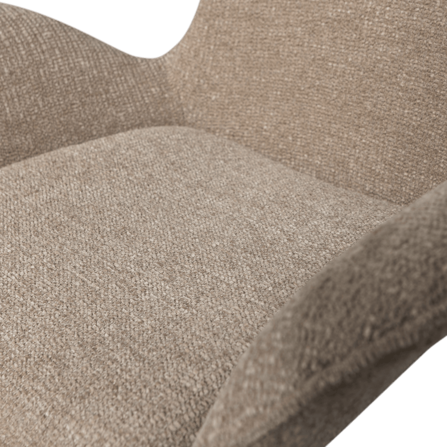 MARTEN IN HOOGTE VERSTELBARE FAUTEUIL ZAND