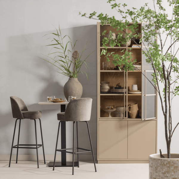VOGUE BARSTOEL 80 CM BOUCLE NOUGAT