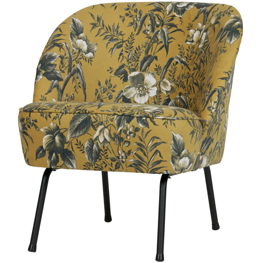 VOGUE FAUTEUIL VELVET POPPY MOSTERDGEEL