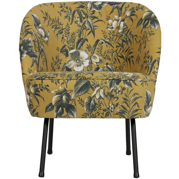 VOGUE FAUTEUIL VELVET POPPY MOSTERDGEEL