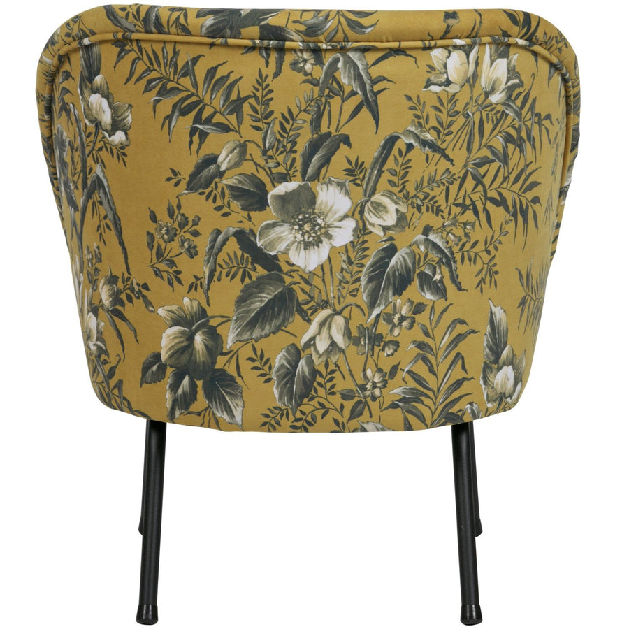 VOGUE FAUTEUIL VELVET POPPY MOSTERDGEEL