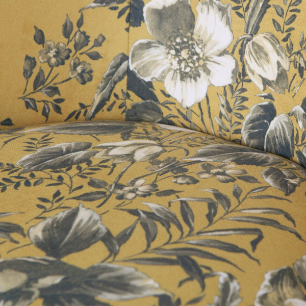 VOGUE FAUTEUIL VELVET POPPY MOSTERDGEEL