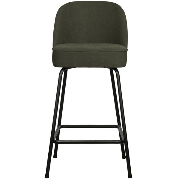 VOGUE BARSTOEL 65 CM GEWEVEN STOF WARM GROEN