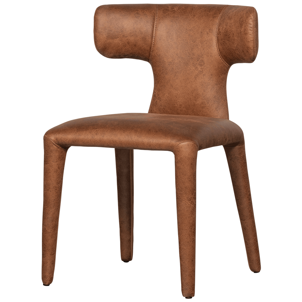 PERMIT EETKAMERSTOEL LEERLOOK COGNAC (set of 2)