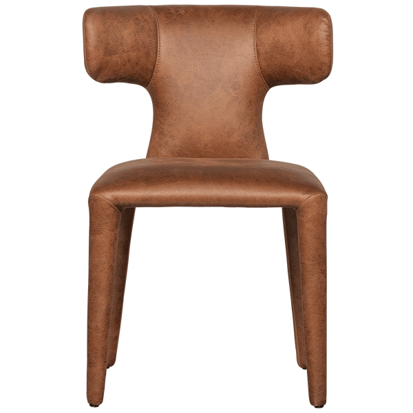 PERMIT EETKAMERSTOEL LEERLOOK COGNAC (set of 2)