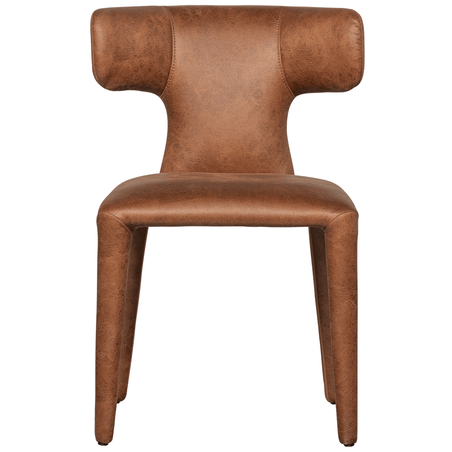 PERMIT EETKAMERSTOEL LEERLOOK COGNAC (set of 2)