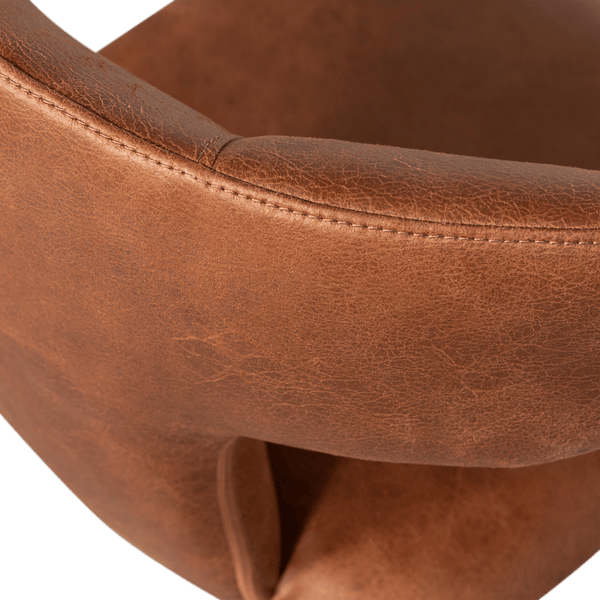 PERMIT EETKAMERSTOEL LEERLOOK COGNAC (set of 2)