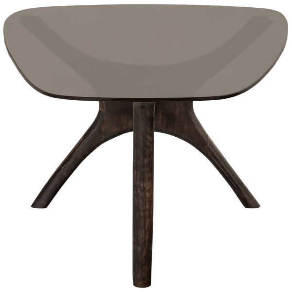 FLASH SALONTAFEL MANGOHOUT/GLAS WALNOOT