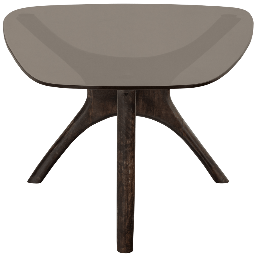 FLASH SALONTAFEL MANGOHOUT/GLAS WALNOOT
