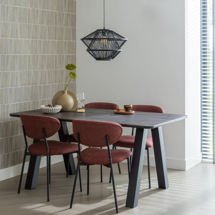 TABLO EETTAFEL AFGEROND VL 160x90CM MYSTIC BROWN [fsc]