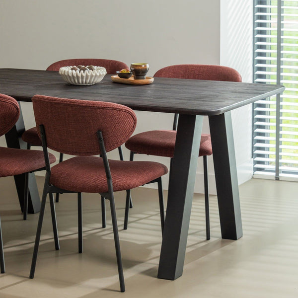 TABLO EETTAFEL AFGEROND VL 160x90CM MYSTIC BROWN [fsc]
